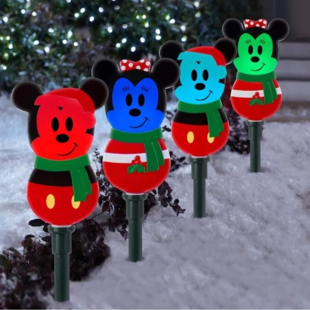 Disney Magic Holiday Mickey & Minnie Mouse LED Pathway Lights